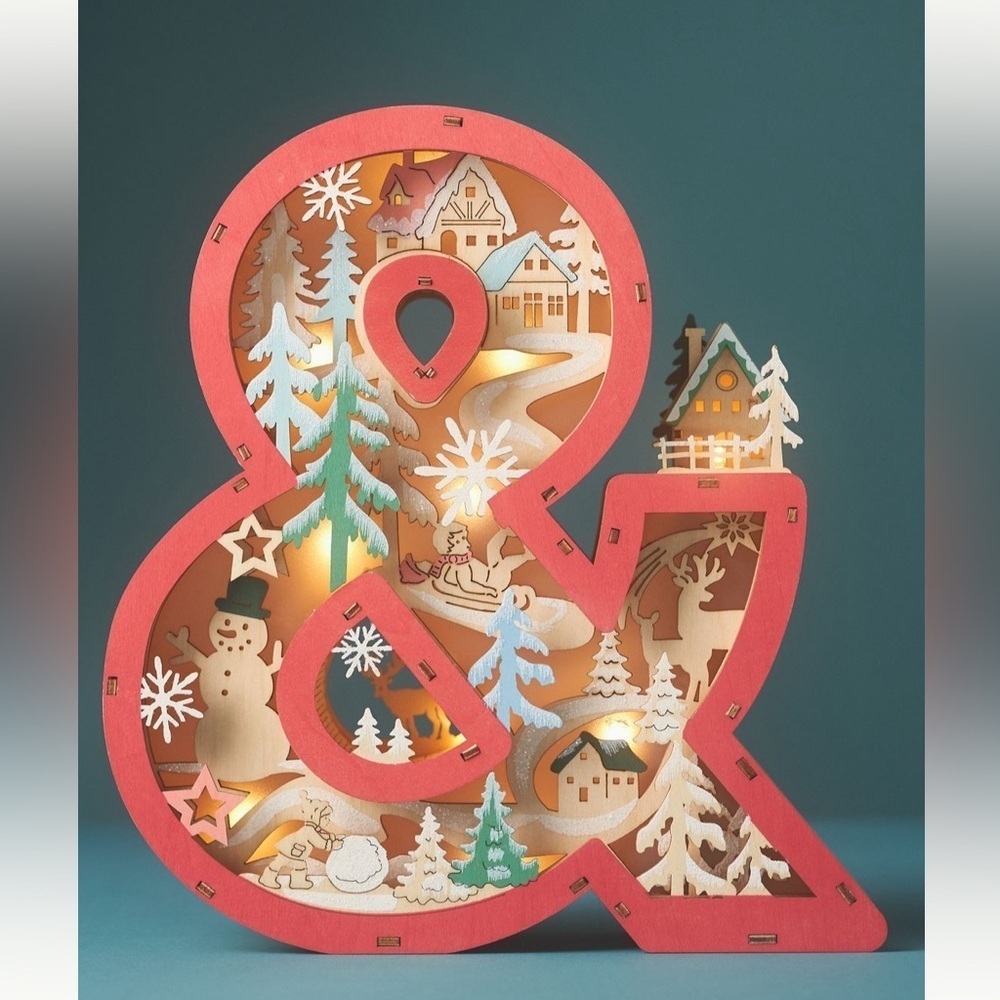 Anthropologie Woodland Scene Monogram &